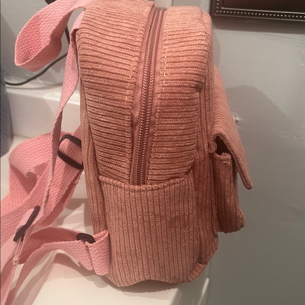 New Pink Corduroy Women's/Childs small Bag measures 7x7x3 - Picture 4 of 5